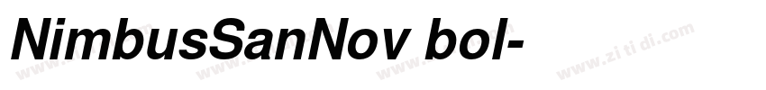 NimbusSanNov bol字体转换